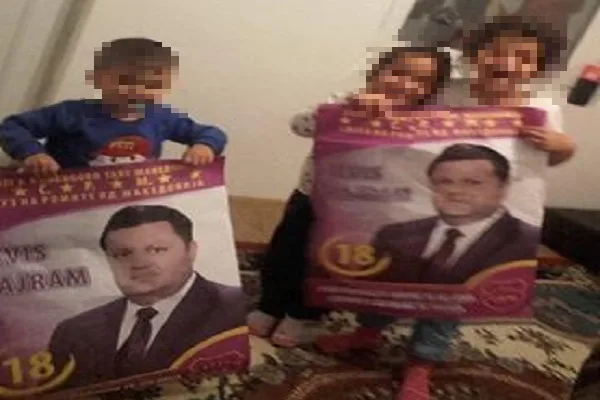 Children in Shuto Orizari also “express support” to Elvis Bajram