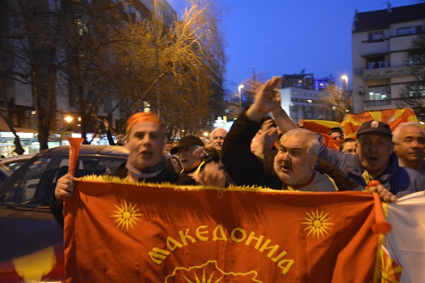 “For United Macedonia”, 2017, a protest that preceded the attack on the Parliament (April 27, 2017)